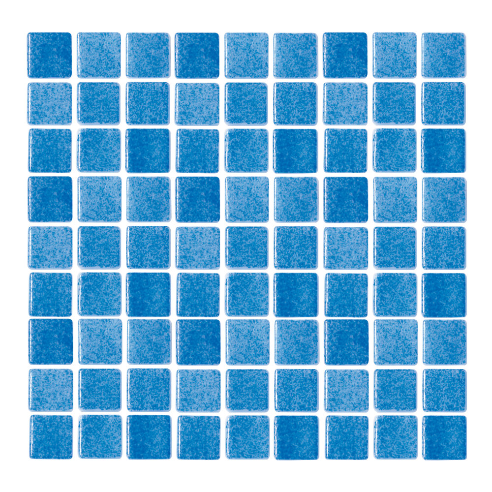 Azulejo Hispano Vitreo Azul Cielo Niebla Mosaico 2.5 x 2.5 cm N3003