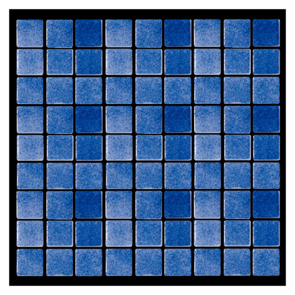 Azulejo Hispano Azul Cobalto Niebla 2.5 x 2.5 cm N3002