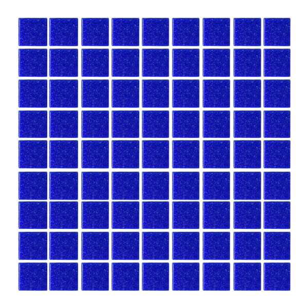 Azulejo Vetro Venezia Azul Cobalto C044 Mosaico 2 x 2 cm